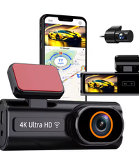 Super Hd Front & Rear Dash Cam 64g SanDisk Memory Card Included