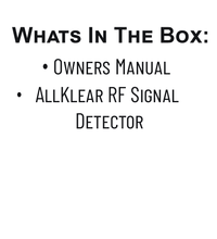 AllKlear400 Scanner: Hidden Camera Detector - Donation_RC