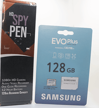 Camera Pen 128gb for Personal Video Recording with Samsung Evo Plus Memory Card - Donation_RC