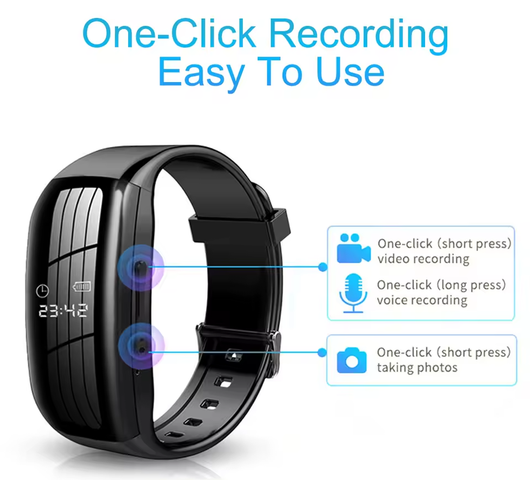StealthGuard 8g HD Wristband Camera - Donation_RC