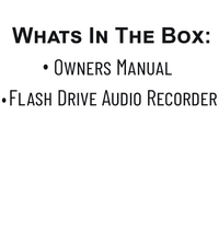 FlashFox V5 Flash Drive Digital Audio Recorder w/ 64gb Samsung Evo Plus Memory Card - Donation_RC