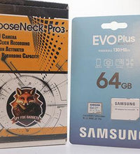 Goose Neck Adjustable Camera w/ motion activated recording w/ Samsung Evo Plus Memory Card - Donation_RC