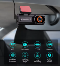 Super Hd Front & Rear Dash Cam 64g SanDisk Memory Card Included