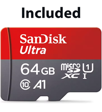 Super Hd Front & Rear Dash Cam 64g SanDisk Memory Card Included